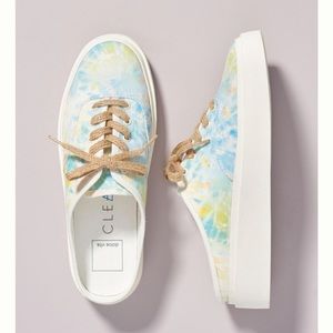 NEW~ Anthropology CLEAR by dolce vita mule sneakers.